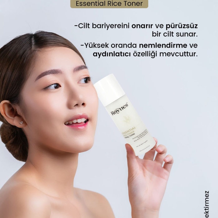 ® Yeni Ürün Aydınlatıcı, Leke Karşıtı, Cilt Tonu Eşitleyici ve Parlatıcı Pirinç Özlü Tonik Rice Toner 200ml