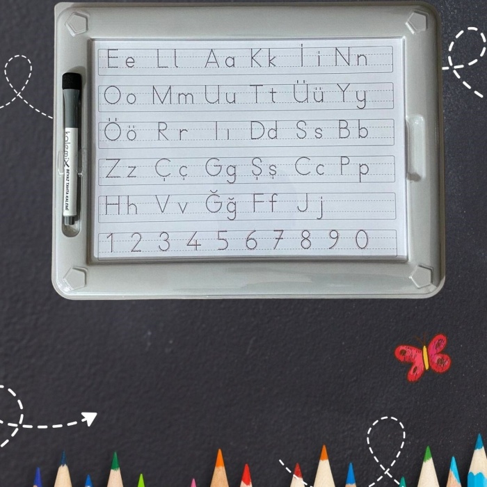 ® Yeni Ürün 32 Farklı Etkinlikli Kalem ve Silgi Hediyeli Eğitici Sihirli Etkinlik Tahtası