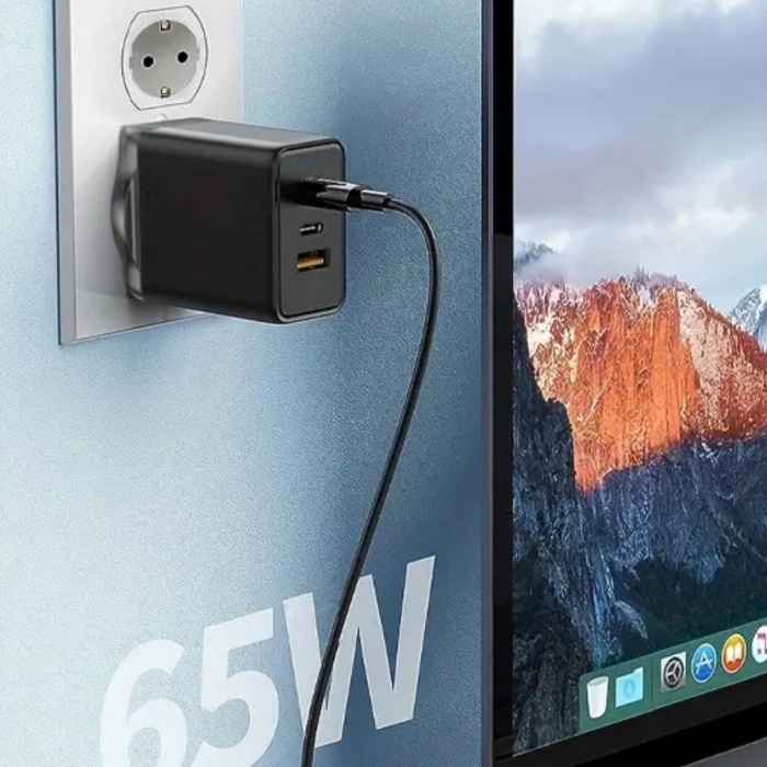 ® Yeni Ürün 65W Hızlı Şarj Edebilen TYPE C uçlu Şarj Aleti