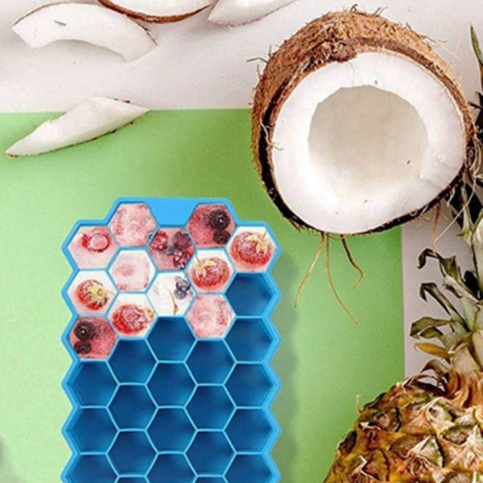 ® Yeni Ürün 37 Bölmeli Slikon Petek Şeklinde Buz Kalıbı