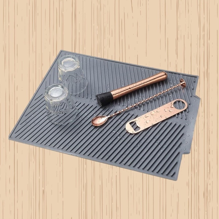 ® Yeni Ürün Büyük Bulaşık Kurutma Matı,Silikon Bulaşık Kurutma Matı Çok Amaçlı Tezgah Üstü Mat