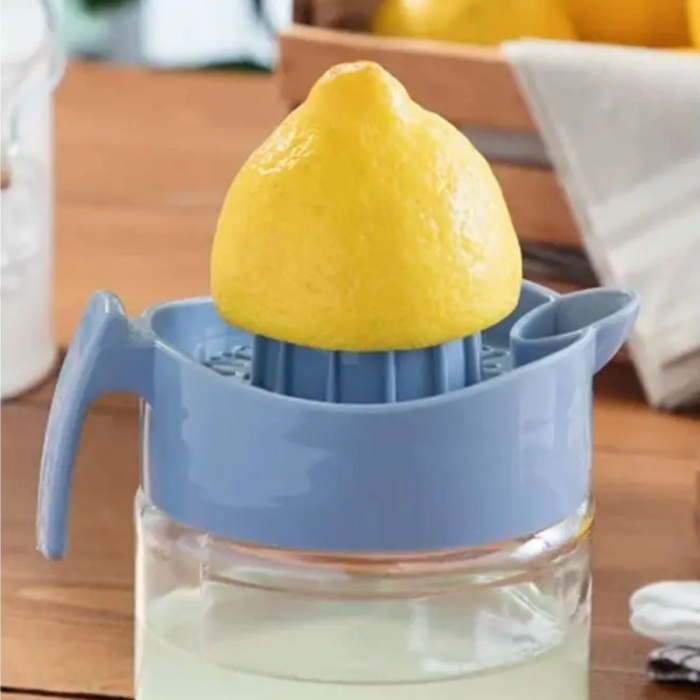® Yeni Ürün 300ml Cam Hazneli Pratik Limon Narenciye Sıkacağı KC-405