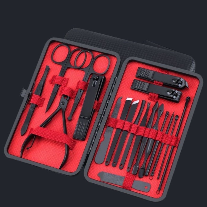 ® Yeni Ürün 18 Parça Çanta Tipi Manikür Pedikür Tırnak Bakım Seti