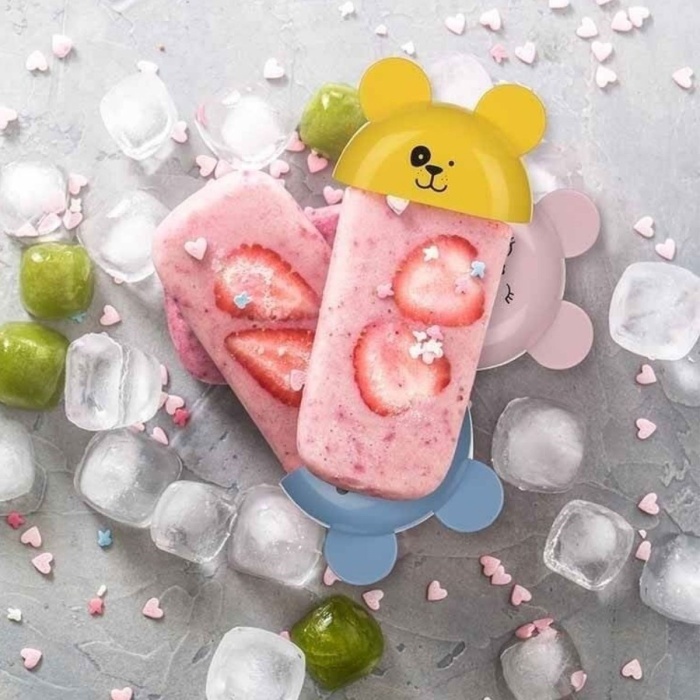 ® Yeni Ürün 4lü Kolay Şekillendirici Sevimli Çocuk Meybuz  & Dondurma Kalıbı AP-9179