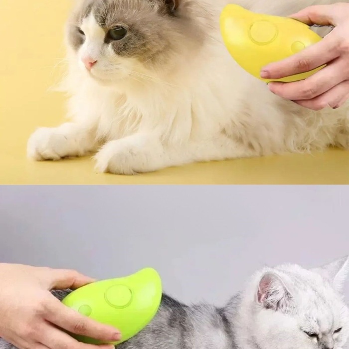 ® Yeni Ürün Buharlı Yumuşak Silikon Uçlu Kedi & Köpek Tüy Tarama Tarağı Yıkama Fırçası