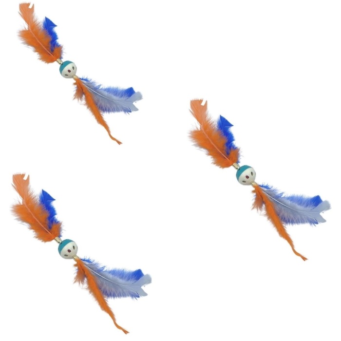 ® Yeni Ürün Tüylü PüsküllüKedi OyuncağıDikkat Çekici Renkli Sevimli Evcil Hayvan Oyuncağı