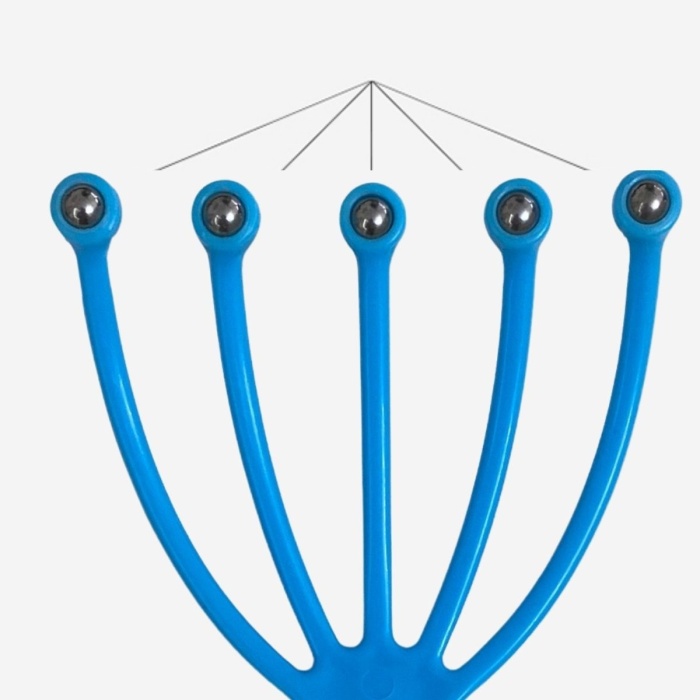 ® Yeni Ürün Çok Fonksiyonlu 5 Uçlu Bilyeli Baş Boyun Bacak Kol Masaj Alet Rahatlatıcı Kafa Masaj Aparatı