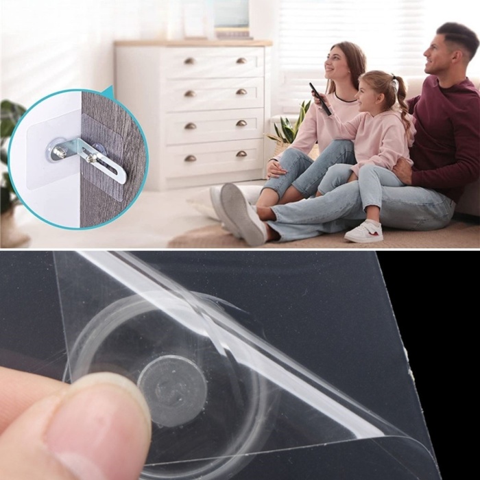 ® Yeni Ürün Deprem İçin Ultra Dayanıklı Çivisiz Duvarı Delmeden Ayarlanabilir Eşya Sabitleyici Aparat