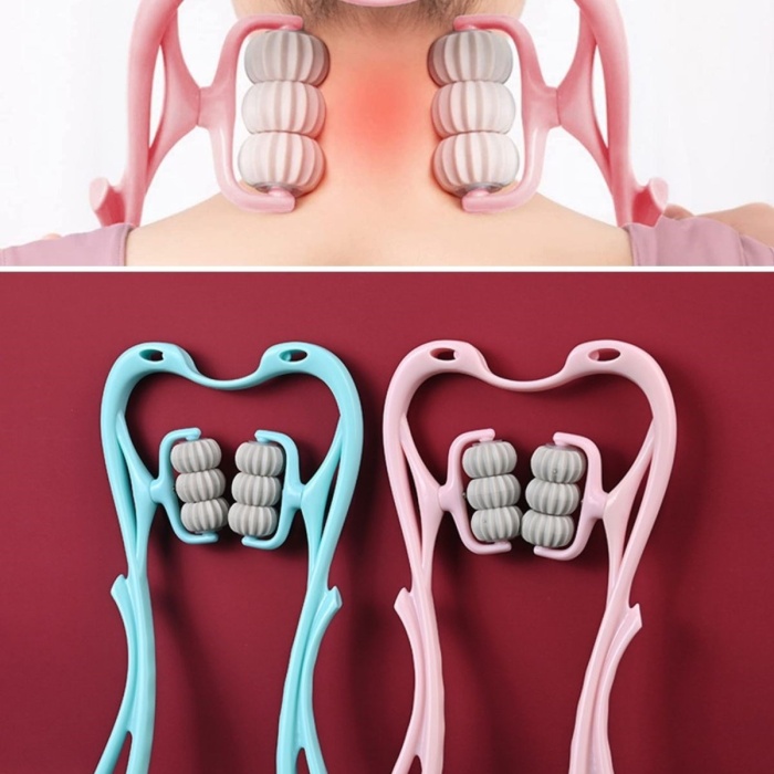 ® Yeni Ürün Çok Fonksiyonlu Manuel Altı Tekerlekli Boyun Masaj Aleti