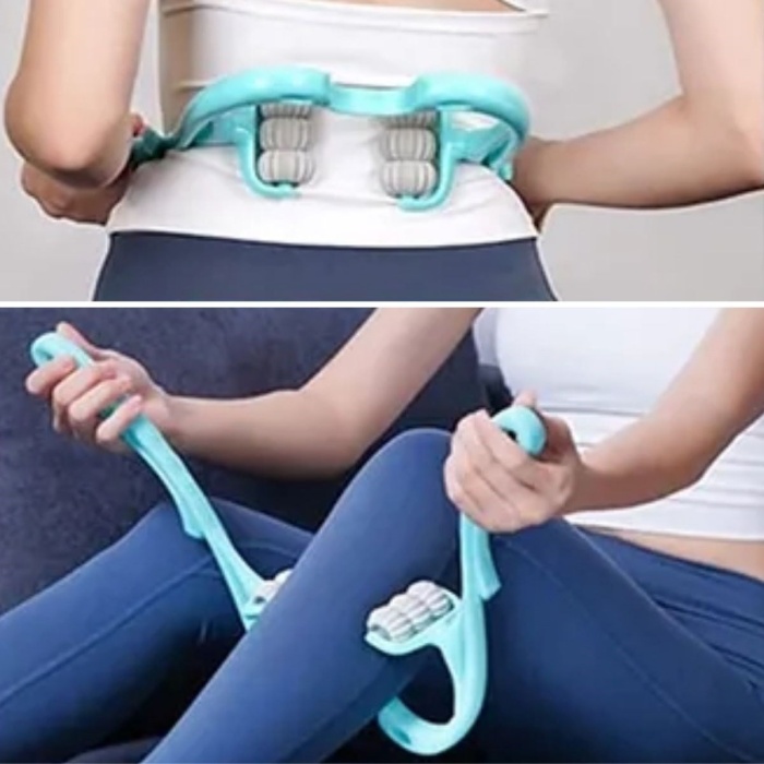 ® Yeni Ürün Çok Fonksiyonlu Manuel Altı Tekerlekli Boyun Masaj Aleti