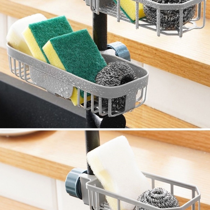 ® Yeni Ürün Musluk Kenarı Plastik Süngerlik Sabunluk Mutfak Düzenleyici Sünger Sabun Mutfak Organizeri