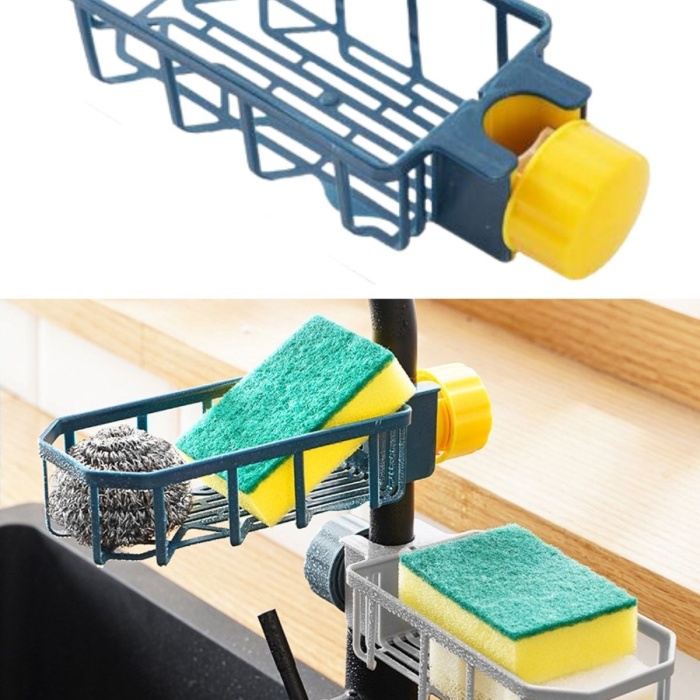 ® Yeni Ürün Musluk Kenarı Plastik Süngerlik Sabunluk Mutfak Düzenleyici Sünger Sabun Mutfak Organizeri