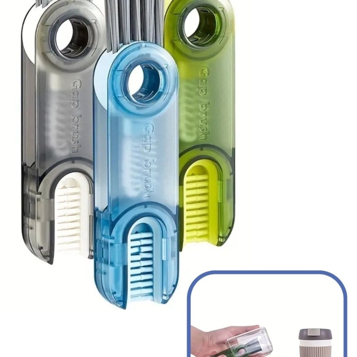 ® Yeni Ürün  3 Fonksiyonlu Pratik Şişe Temizleme Fırçası Mutfak Banyo Araç İçin Çok Amaçlı Fırça