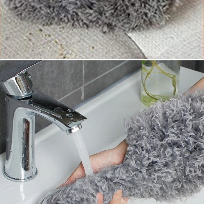 ® Yeni Ürün Teleskopik 3lü Mop Toz Alma Püskülü Çok Fonksiyonlu Temizlik Seti