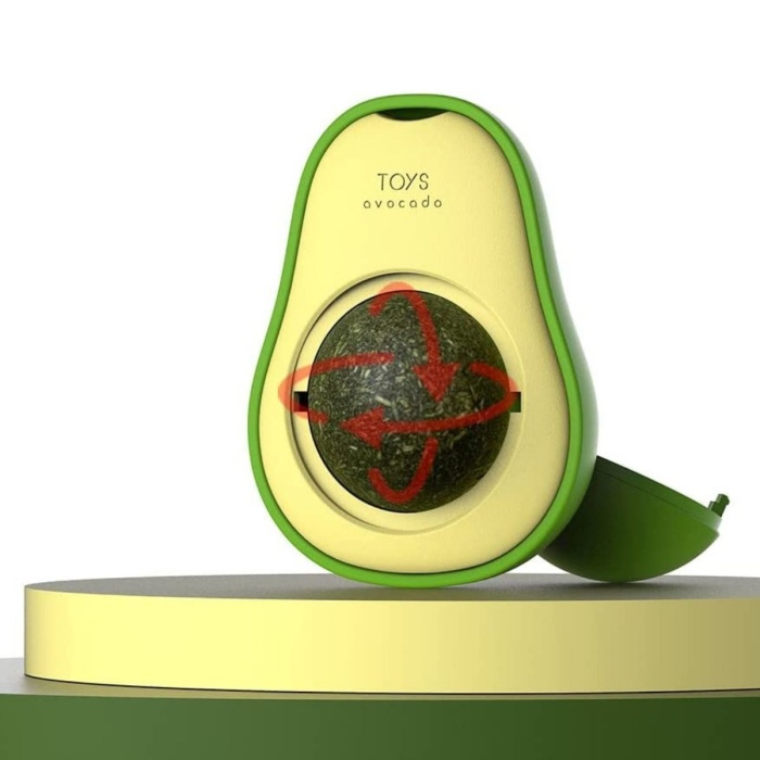 ® Yeni Ürün Avokado Model Yapışkanlı Kedi Oyuncağı Yenilebilir Kedi Nanesi Otu