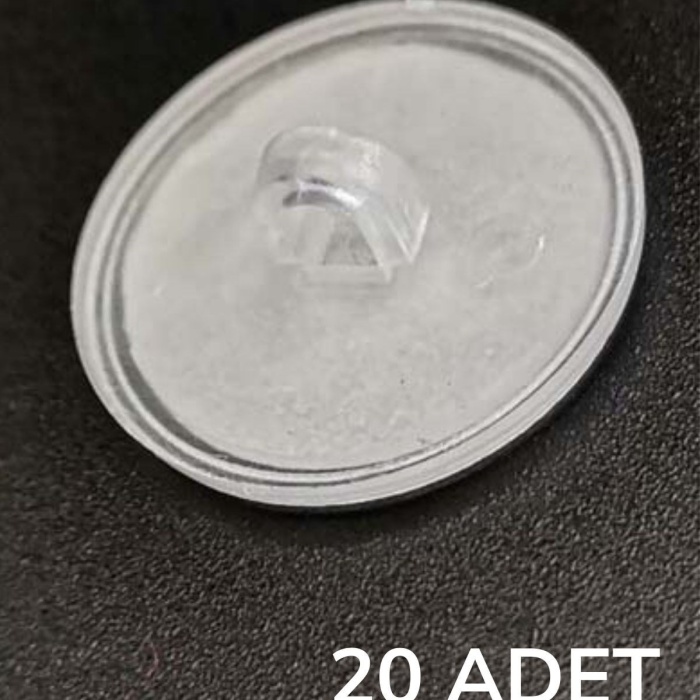 ® Yeni Ürün 20 Adet Şeffaf Yuvarlak 3 Cm Çaplı Güçlü Disk Yapışkanlar