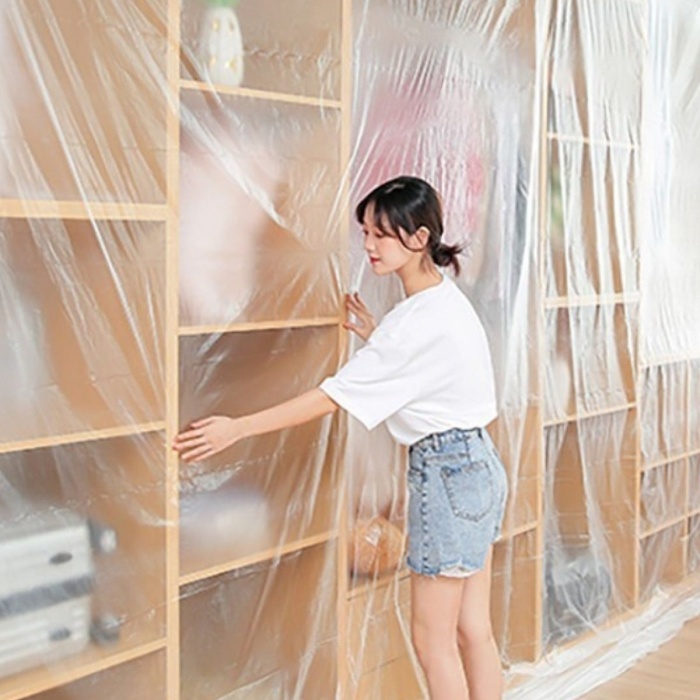 ® Yeni Ürün  Boya Badana Eşya Koruma Hışır Örtüsü 280cm x 15 mt  Yapışkanlı Hışır Örtü