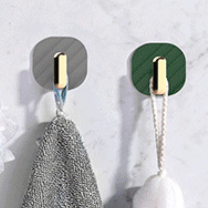 ® Yeni Ürün  2li Yapışkanlı Retro Askılık Dolap Kapak Kulpu Gri