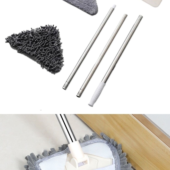 ® Yeni Ürün Teleskopik Saplı 150 cm Üçgen Mop Cam Duvar Tavan Fayans Parke Temizleyici Mop