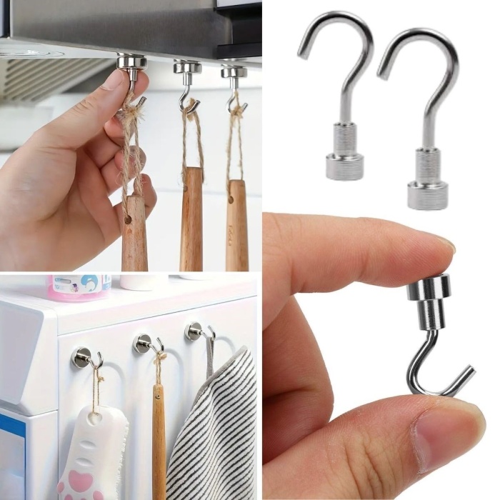 ® Yeni Ürün Güçlü Manyetik Mutfak,Banyolar İçin Çok Amaçlı 2li Magnet Askı