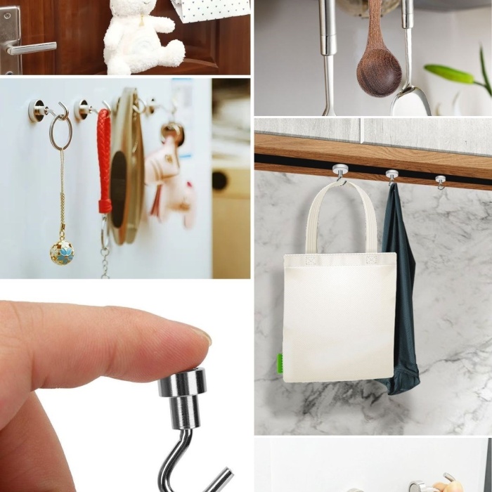 ® Yeni Ürün Güçlü Manyetik Mutfak,Banyolar İçin Çok Amaçlı 2li Magnet Askı