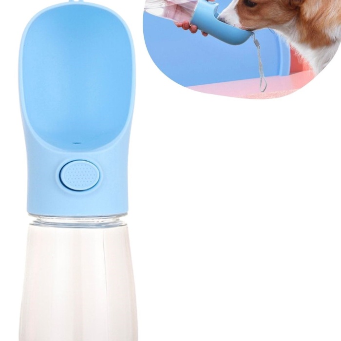 ® Yeni Ürün 450 ml Taşınabilir Butonlu Evcil Hayvan Suluğu
