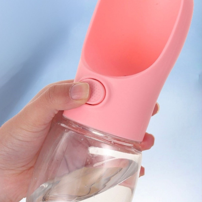 ® Yeni Ürün 450 ml Taşınabilir Butonlu Evcil Hayvan Suluğu