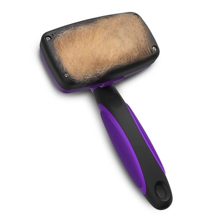 ® Yeni Ürün  Otomatik Temizlenebilen Tuşlu Pratik Kedi Köpek Tüy Toplama Fırçası