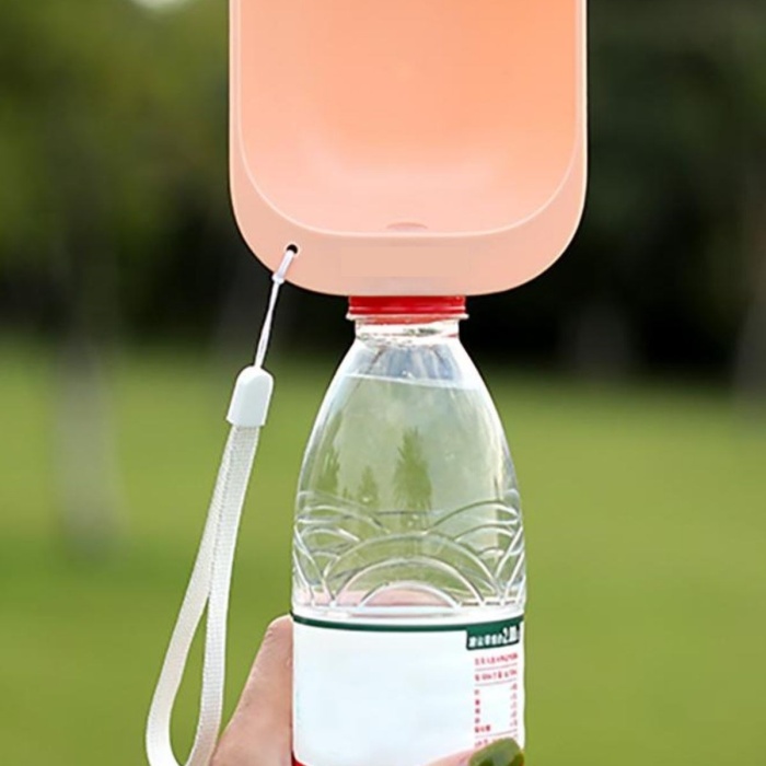 ® Yeni Ürün Evcil Hayvan Plastik Yıkanabilir Taşınabilir Su Şişesi Bağlantılı Su Kabı
