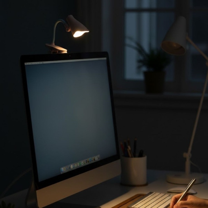 BUFFER® Lamba Model Mandallı LED Kitap Okuma Lambası – Kıvrılabilir Esnek Gövdeli, Taşınabilir Gece Lambası & Masaüstü Okuma Işığı