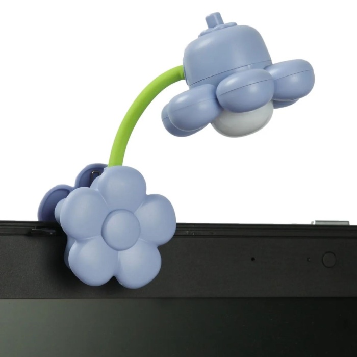 BUFFER® Ayçiçeği Model Mandallı LED Kitap Okuma Lambası – Kıvrılabilir Esnek Gövdeli, Taşınabilir Gece Lambası & Masaüstü Okuma Işığı