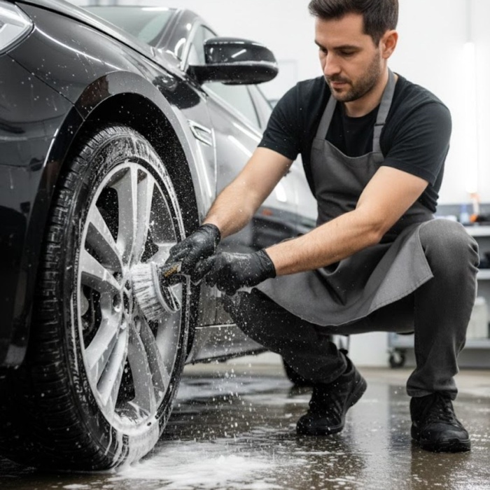 ® Yeni Ürün Çok Amaçlı Araç Temizlik FırçasıOto İç ve Dış Yüzeyler, Koltuk, Halı, Torpido ve Jant İçin Ergonomik Temizlik Fırçası