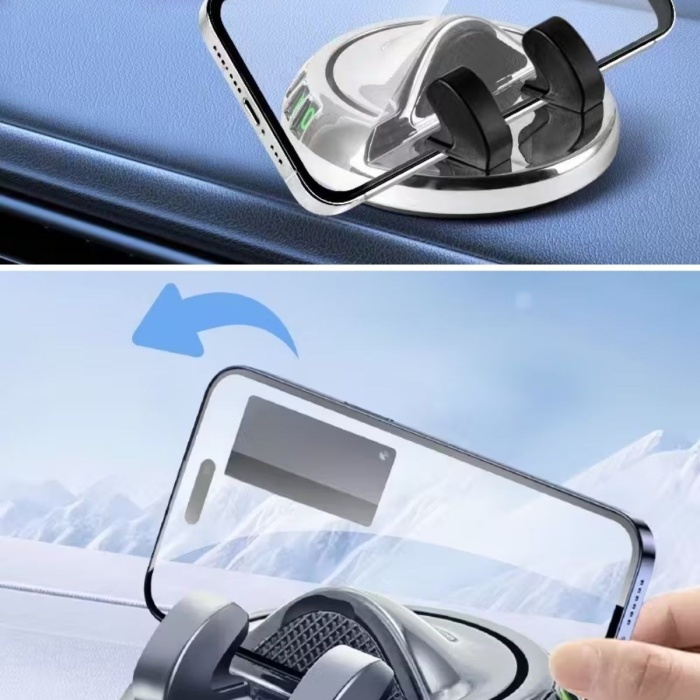 ® Yeni Ürün Numaratörlü Güçlü Yapışkanlı 360 Derece Dönebilen Su Geçirmez Araç İçi Telefon Tutucu Plastik Aparat