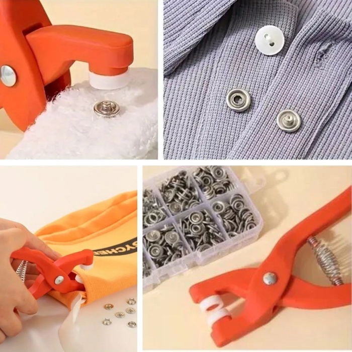 ® Yeni Ürün Plastik Çıt Çıt Pensi–Kıyafet, Bebek Önlüğü, Gömlek ve Tekstil Ürünleri İçin Çıtçıt Takma Aleti