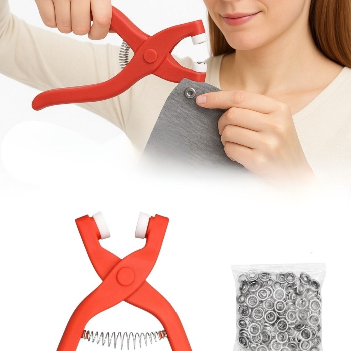 ® Yeni Ürün Plastik Çıt Çıt Pensi–Kıyafet, Bebek Önlüğü, Gömlek ve Tekstil Ürünleri İçin Çıtçıt Takma Aleti