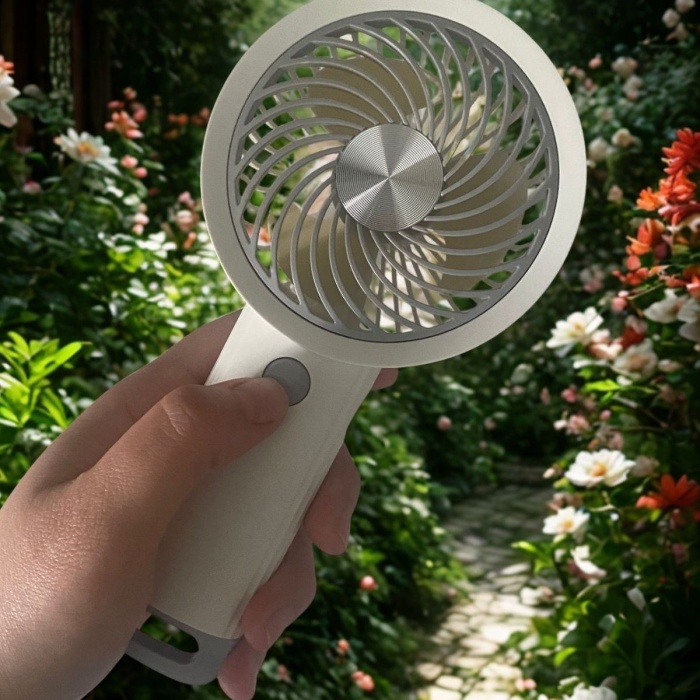 ® Yeni Ürün  USB ile Şarj Olabilen 3 Ayarlı Fan Modlu Çanta Tipi El Fanı