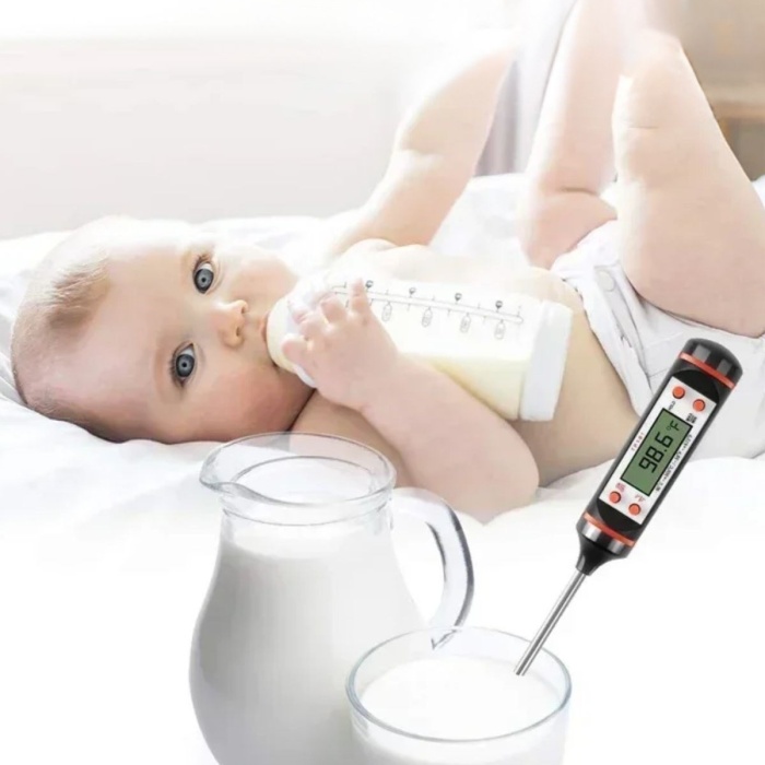 ® Yeni Ürün Dijital Gıda Termometresi Süt,Et,Yoğurt Mayalama,Mama Derecesi Ölçer Gıda Termometresi