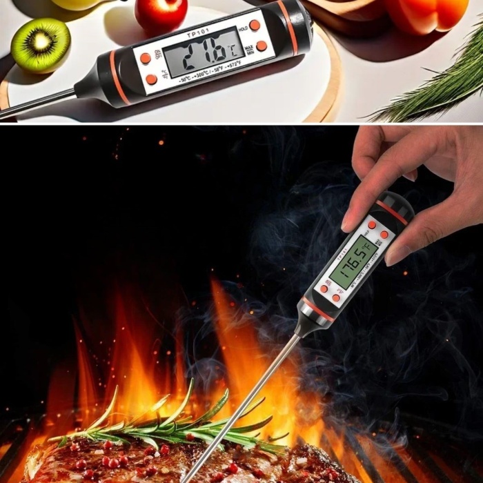 ® Yeni Ürün Dijital Gıda Termometresi Süt,Et,Yoğurt Mayalama,Mama Derecesi Ölçer Gıda Termometresi
