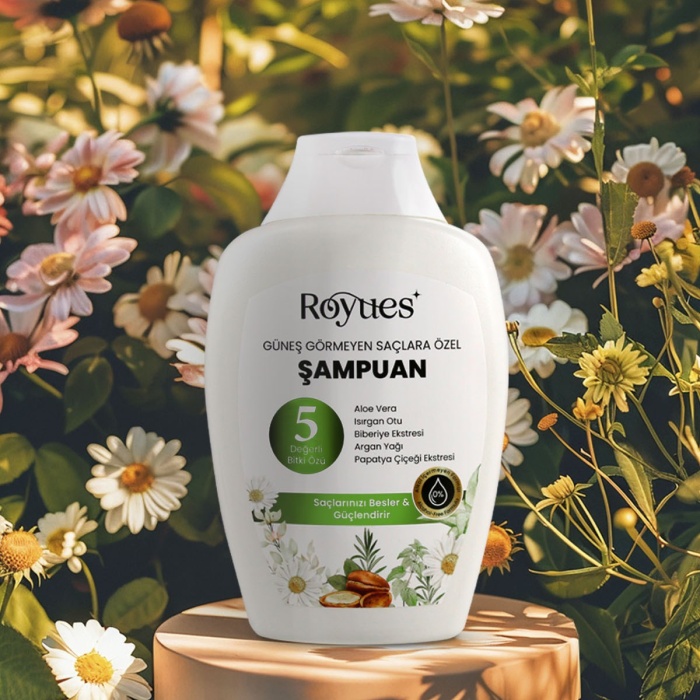 ® Yeni Ürün Argan Yağlı Besleyici Sülfatsız ŞampuanGüneş Görmeyen Saçlar İçin5 Bitki Özlü 300ml