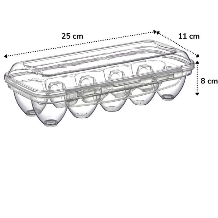 ® Yeni Ürün 10 Bölmeli Kilitli Kapaklı Yumurtalık Saklama Kutusu YU110