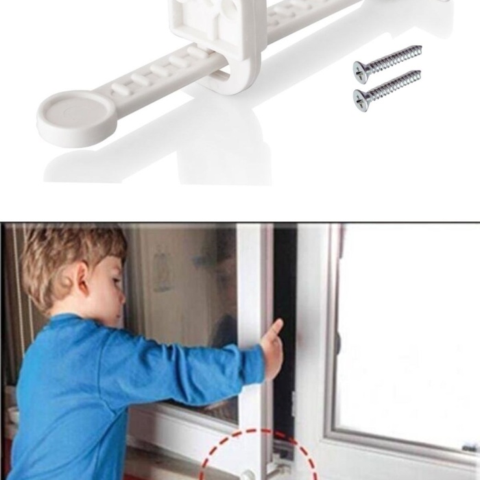 ® Yeni Ürün Bebek Çocuk Evcil Hayvan Güvenlik Ayarlanabilir Koruyucu Pencere Havalandırma Kilidi