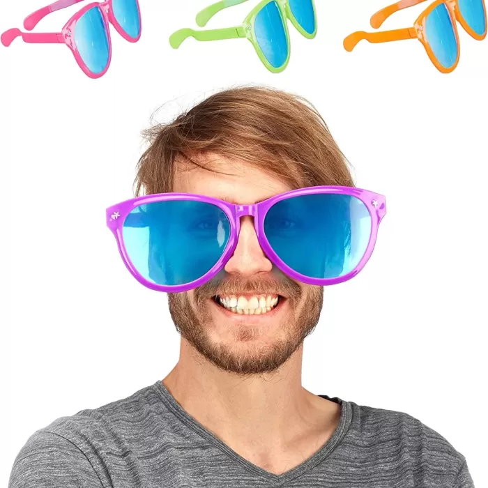 ® Yeni Ürün Büyük Parti Gözlüğü Rengarenk 12 Adet