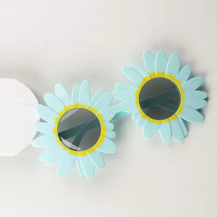 ® Yeni Ürün Mavi Renk Papatya Şekilli Parti Gözlüğü