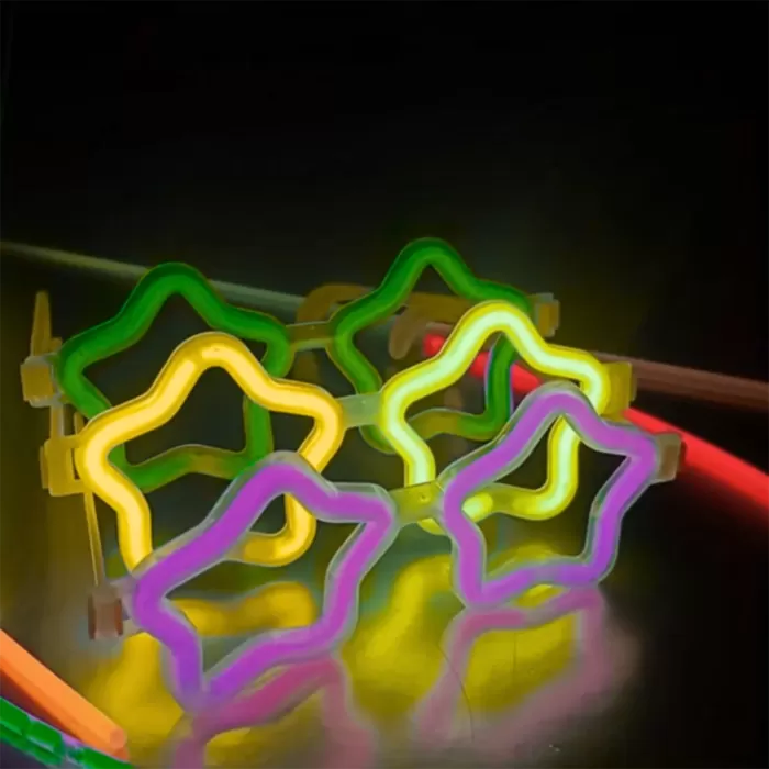 ® Yeni Ürün Yıldız Glow Partisi Gözlüğü 12 Adet