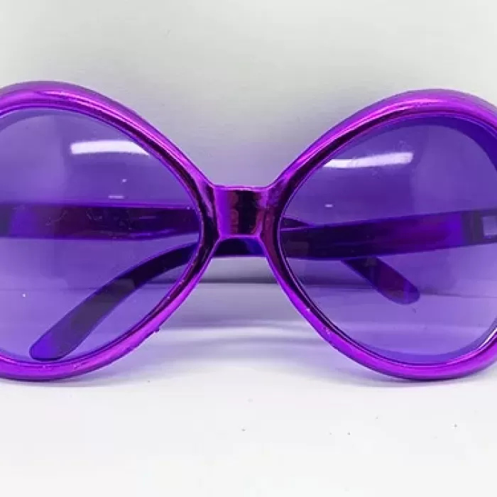 ® Yeni Ürün Mor Renk Yeşilçam Nostalji 80li Yıllar 90lı Yıllar Parti Gözlüğü  7x16 Cm