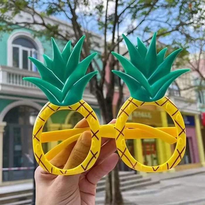 ® Yeni Ürün Tropikal Hawaii Ananas Şekilli Parti Gözlüğü