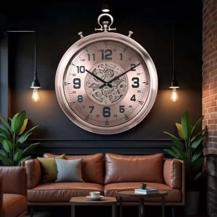® Yeni Ürün Çarklı Duvar Saati 52 Cm