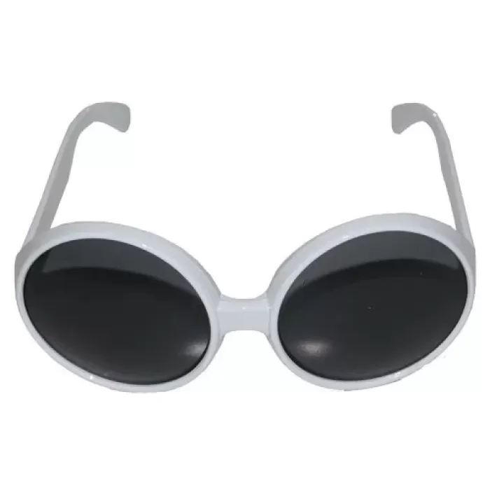 ® Yeni Ürün  80 Li Yıllar Beyaz Renk Nostalji Yeşilçam Parti Gözlüğü