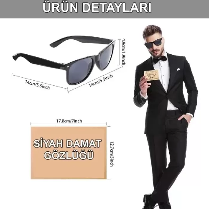 ® Yeni Ürün Damat Gözlüğü – Düğün Ve Bekarlığa Veda Partisi Aksesuarı