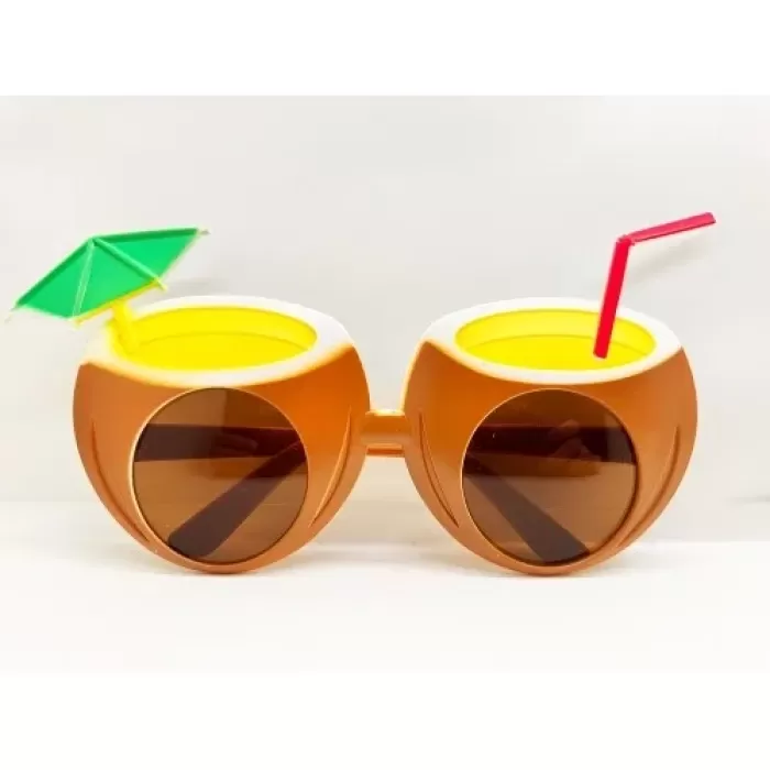 ® Yeni Ürün Hindistan Cevizi Tropikal Hawaii Yaza Merhaba Parti Gözlüğü